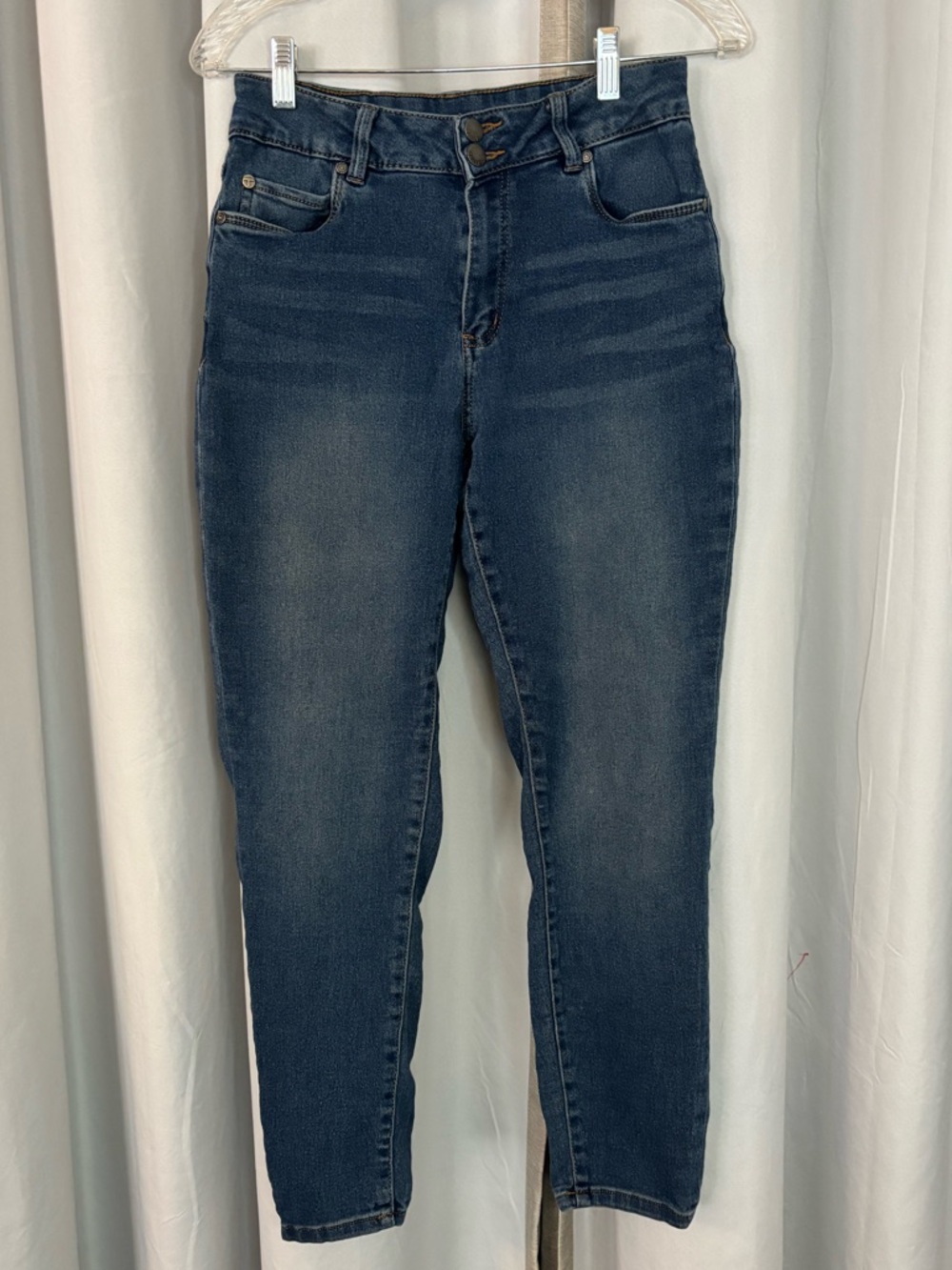 Tahari Dark Blue High-Rise Slim Jeans Size 10/30